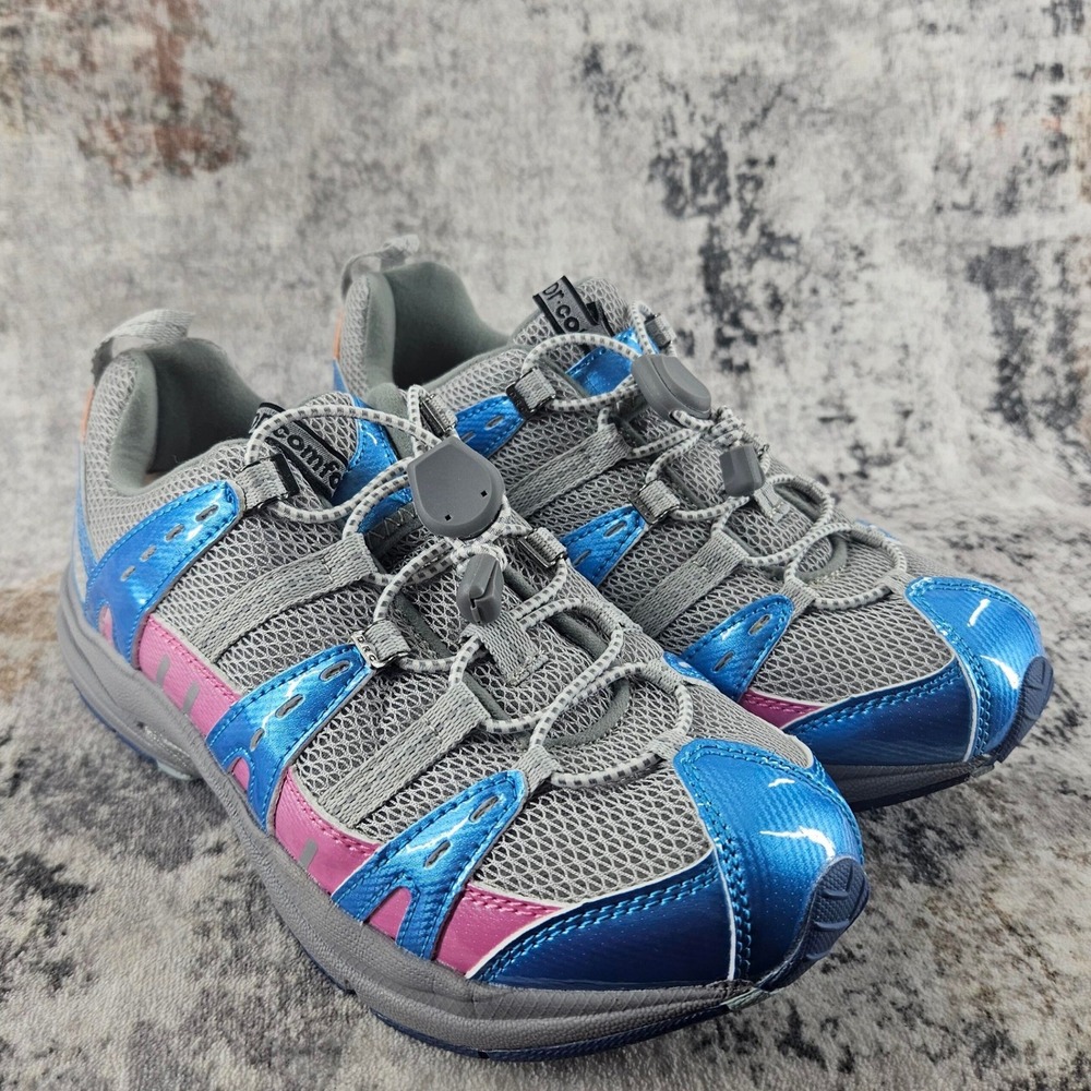 Dr Comfort DRC Refresh Walking Shoes Womens 7.5 Wide Sneakers‎ Gray Diabetic
